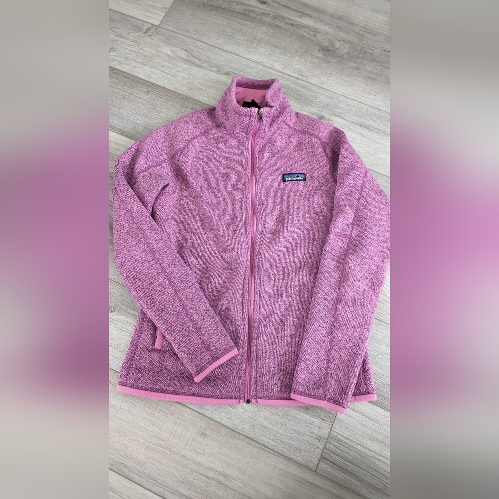 Patagonia Women's Better Sweater Fleece Jacket, Size S Pink Long Sleeve Full Zip